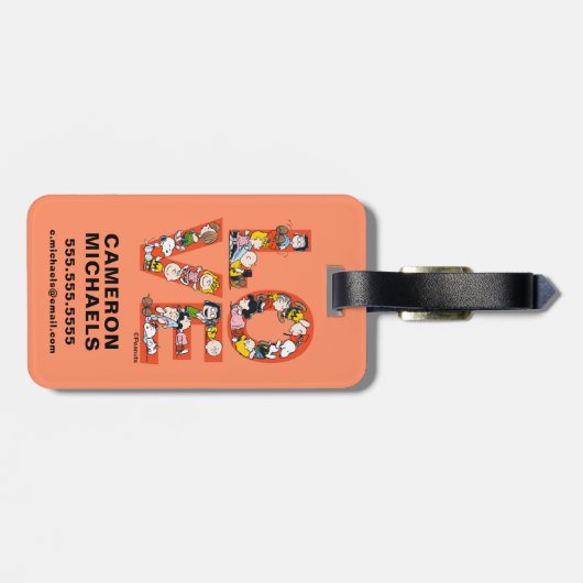 pinda's - LOVE Bagagelabel (Achterkant horizontaal)