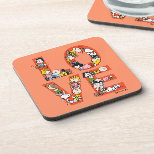 pinda's - LOVE Bier Onderzetter (Linkerzijde)