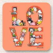 pinda's - LOVE Bier Onderzetter (Voorkant)