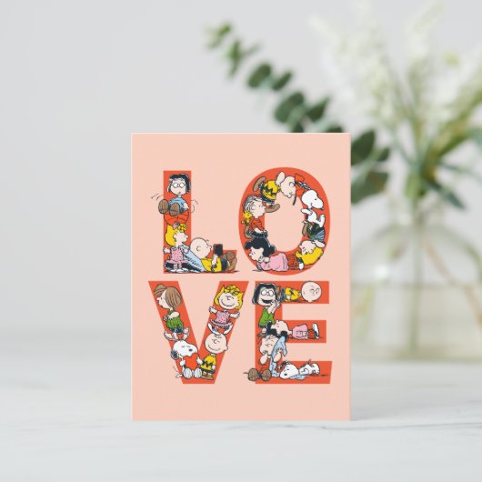 pinda's - LOVE Briefkaart (Staand voorkant)