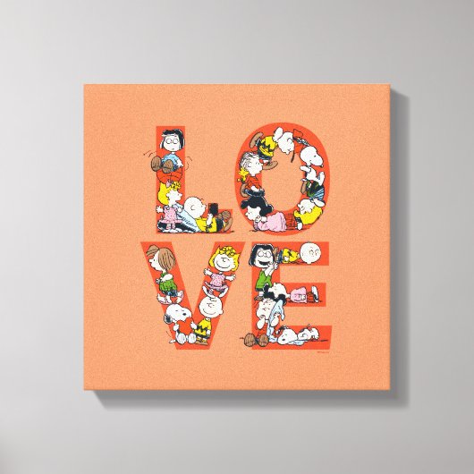 pinda's - LOVE Canvas Afdruk (Voorkant)