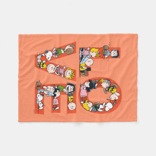 pinda's - LOVE Fleece Deken (Voorkant (Horizontaal))