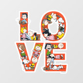 pinda's - LOVE Raamsticker (Vel)