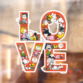 pinda's - LOVE Raamsticker (Vel 2)