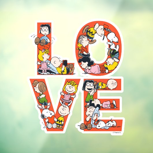 pinda's - LOVE Raamsticker (Vel 3)