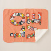 pinda's - LOVE Sherpa Deken (Voorkant (horizontaal))