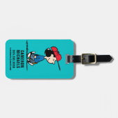 pinda's | Lucy die honkbal speelt Bagagelabel (Voorkant horizontaal)