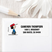 pinda's | Lucy die honkbal speelt Etiket (Insitu)