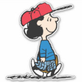 pinda's | Lucy die honkbal speelt Sticker (Voorkant)