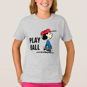 pinda's   Lucy die honkbal speelt T-shirt