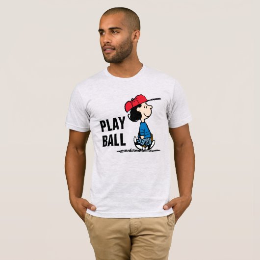 pinda's | Lucy die honkbal speelt T-shirt (Voorkant volledig)