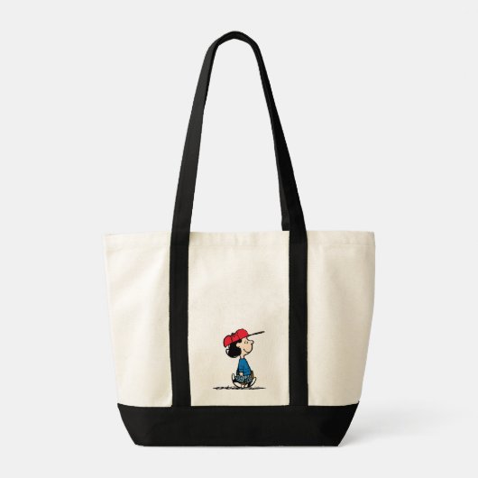 pinda's | Lucy die honkbal speelt Tote Bag (Achterkant)
