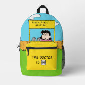 pinda's | Lucy en de dokter zijn in Bedrukte Rugzak (Voorkant)