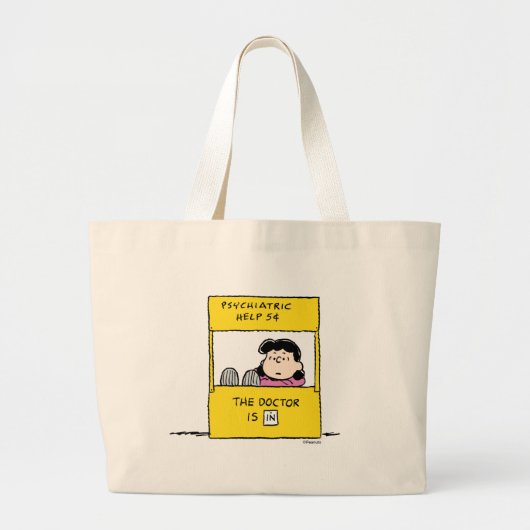 pinda's | Lucy en de dokter zijn in Grote Tote Bag (Voorkant)
