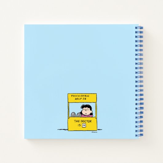 pinda's | Lucy en de dokter zijn in Notitieboek (Achterkant)