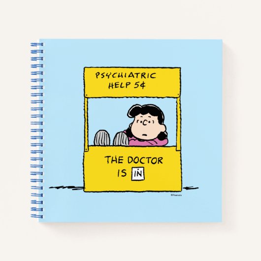 pinda's | Lucy en de dokter zijn in Notitieboek (Voorkant)