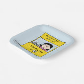 pinda's | Lucy en de dokter zijn in Papieren Bordje (Gebogen)