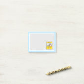 pinda's | Lucy en de dokter zijn in Post-it® Notes (Op bureau)