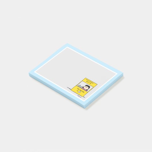 pinda's | Lucy en de dokter zijn in Post-it® Notes (Schuin)