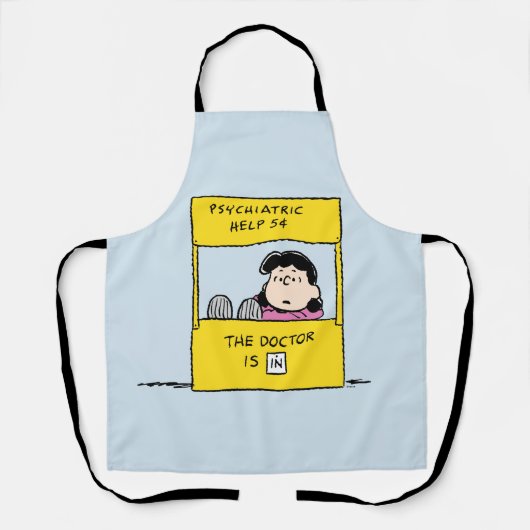 pinda's | Lucy en de dokter zijn in Schort (Voorkant)