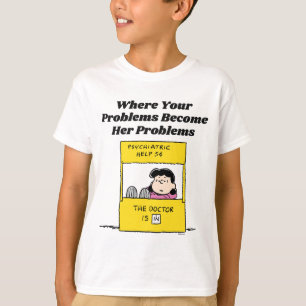 pinda's   Lucy en de dokter zijn in T-shirt