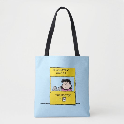 pinda's | Lucy en de dokter zijn in Tote Bag (Voorkant)