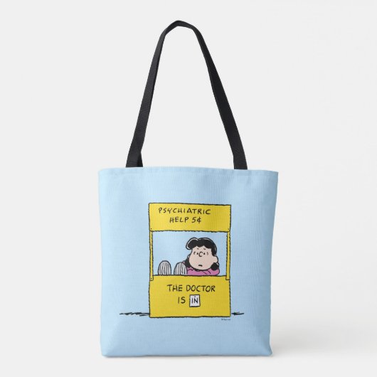 pinda's | Lucy en de dokter zijn in Tote Bag (Achterkant)