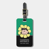 pinda's | Lucy Flower Bagagelabel (Voorkant verticaal)