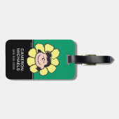 pinda's | Lucy Flower Bagagelabel (Achterkant horizontaal)