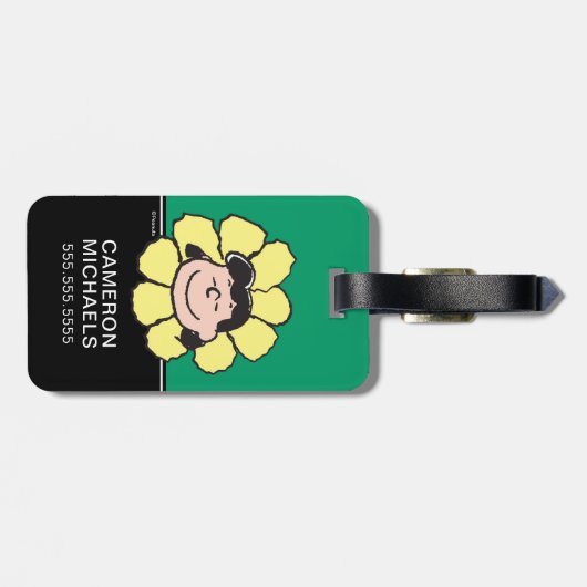 pinda's | Lucy Flower Bagagelabel (Achterkant horizontaal)