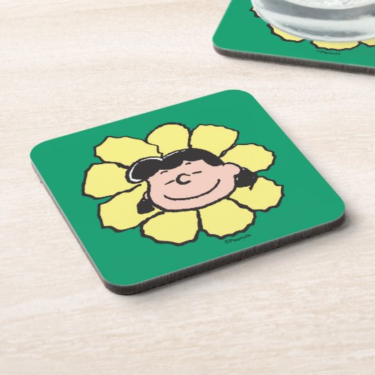 pinda's | Lucy Flower Bier Onderzetter (Linkerzijde)