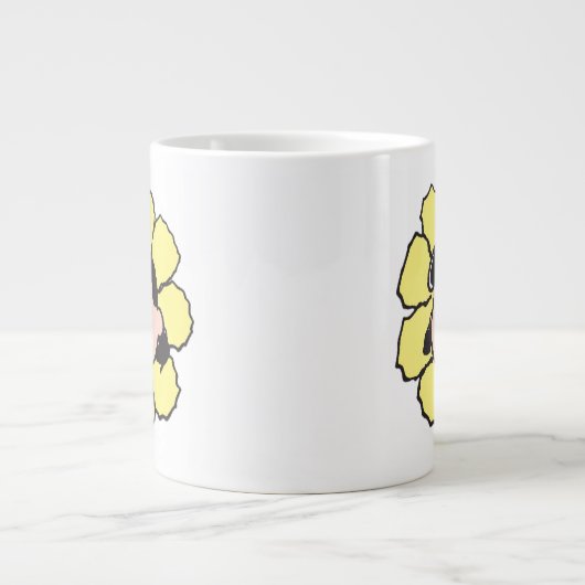 pinda's | Lucy Flower Grote Koffiekop (Voorkant)