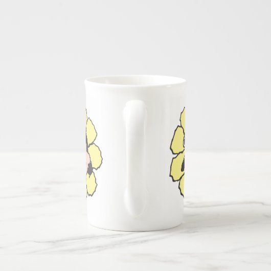 pinda's | Lucy Flower Porselein Kop (Achterkant)