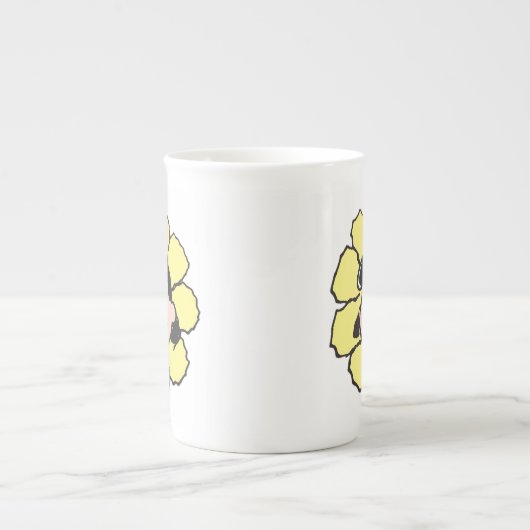 pinda's | Lucy Flower Porselein Kop (Voorkant)