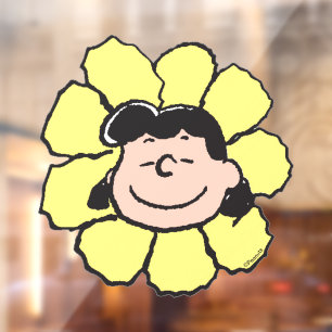 pinda's   Lucy Flower Raamsticker