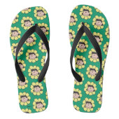 pinda's | Lucy Flower Teenslippers (Voetbed)