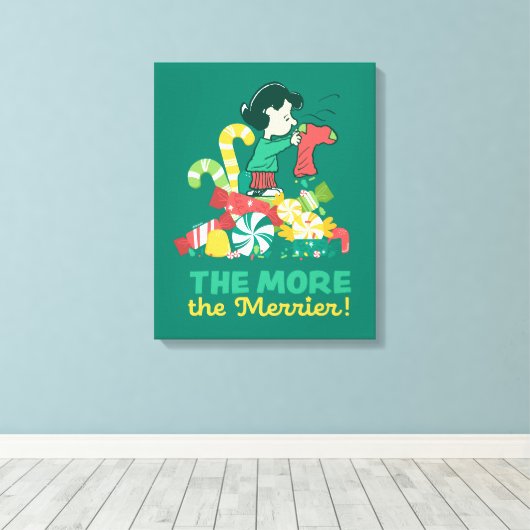 pinda's | Lucy hoe meer de Merrier Canvas Afdruk (Insitu (Houten vloer))