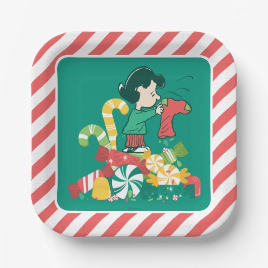 pinda's | Lucy hoe meer de Merrier Papieren Bordje (Voorkant)