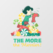 pinda's | Lucy hoe meer de Merrier Raamsticker (Vel)