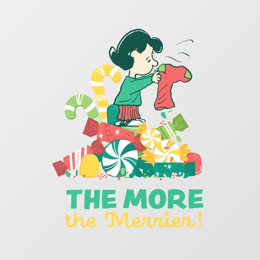 pinda's | Lucy hoe meer de Merrier Raamsticker (Vel)