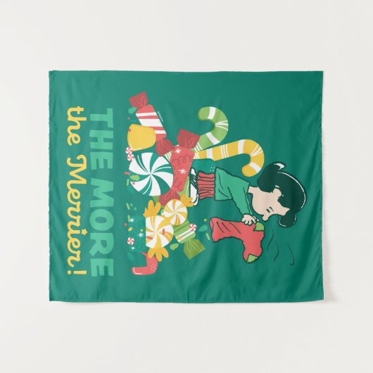 pinda's | Lucy hoe meer de Merrier Wandkleed (Voorkant (horizontaal))