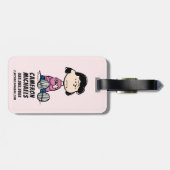 pinda's | Lucy met wapens Bagagelabel (Achterkant horizontaal)