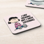 pinda's | Lucy met wapens Bier Onderzetter (Linkerzijde)