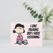 pinda's | Lucy met wapens Briefkaart (Staand voorkant)