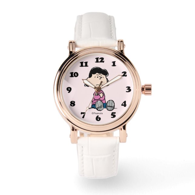 pinda's | Lucy met wapens Horloge (Voorkant)