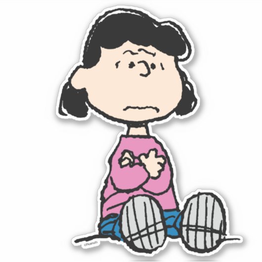 pinda's | Lucy met wapens Sticker (Voorkant)