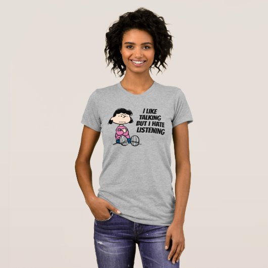 pinda's | Lucy met wapens T-shirt (Voorkant volledig)
