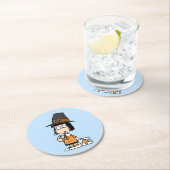 pinda's | Marcie Pilgrim Ronde Kartonnen Onderzetter (Insitu)