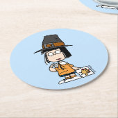 pinda's | Marcie Pilgrim Ronde Kartonnen Onderzetter (Gebogen)