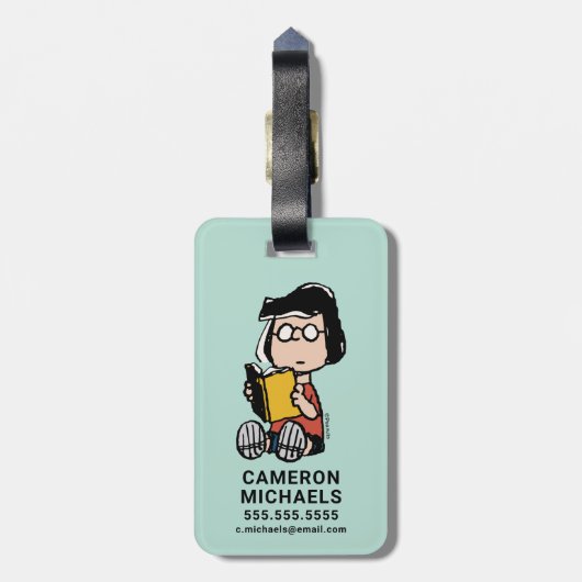 pinda's | Marcie Reading Bagagelabel (Achterkant verticaal)